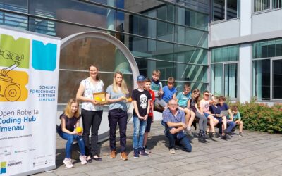 Erfolgreicher Abschluss der Arbeitsgemeinschaft „Spielend programmieren lernen“ des Open Roberta Coding Hub Ilmenau