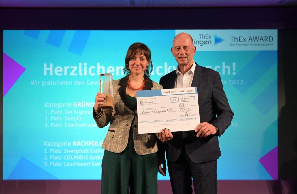 ThEx AWARD – Der Thüringer Gründungspreis 2022 verliehen – Drei Sieger kommen aus dem Thüringer Bogen