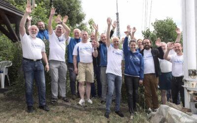 Oberbürgermeister Daniel Schultheiß gratuliert Ilmenauer Funkern zum Weltmeistertitel