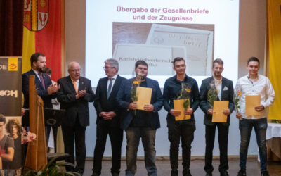 Den neuen Gesellen steht eine vielversprechende berufliche Zukunft bevor
