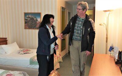 Sanierte Komfortzimmer des Hotels „Am Schlosspark“ in Gotha mit ansprechendem Angebot für die Gäste