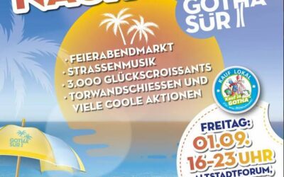 Großes Finale des GOTHAsür-Sommers mit Shoppingnacht und Feierabendmarkt