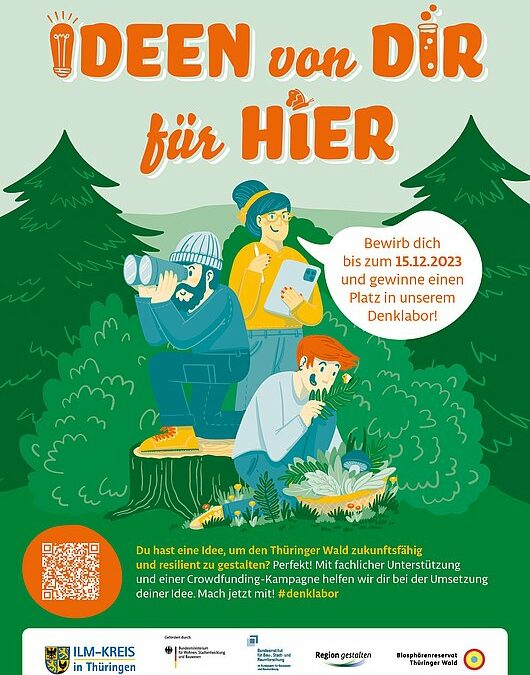 Ideen von dir für hier: Ilm-Kreis und Biosphärenreservat Thüringer Wald rufen gemeinsamen Ideenwettbewerb aus